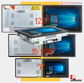 FlatMan™ Multitouch-Einbau-PanelPCs mit Realtime-Ethernet Erweiterung und Siemens TP700-TP900-TP1200 CUTOUT kompatibel