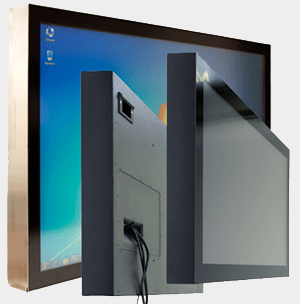 FlatMan Grossbild Monitore und Panel PC mit Multitouchscreen