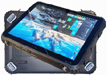FlatMan Tablet-PC TM12 Rugged Tablet Core CPU mit HOHER Leuchtdichte mit Wechselakku und VESA Mount